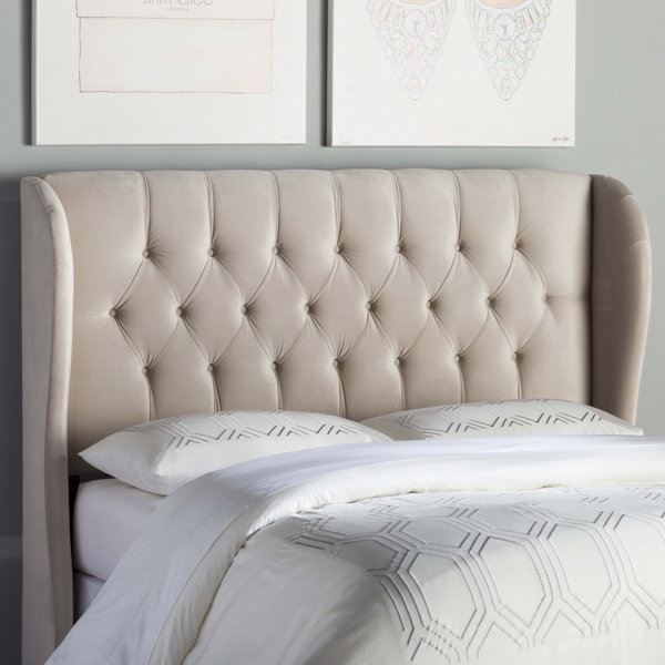 Wayfair Custom Upholstery™ Elsa Upholstered Wingback Headboard